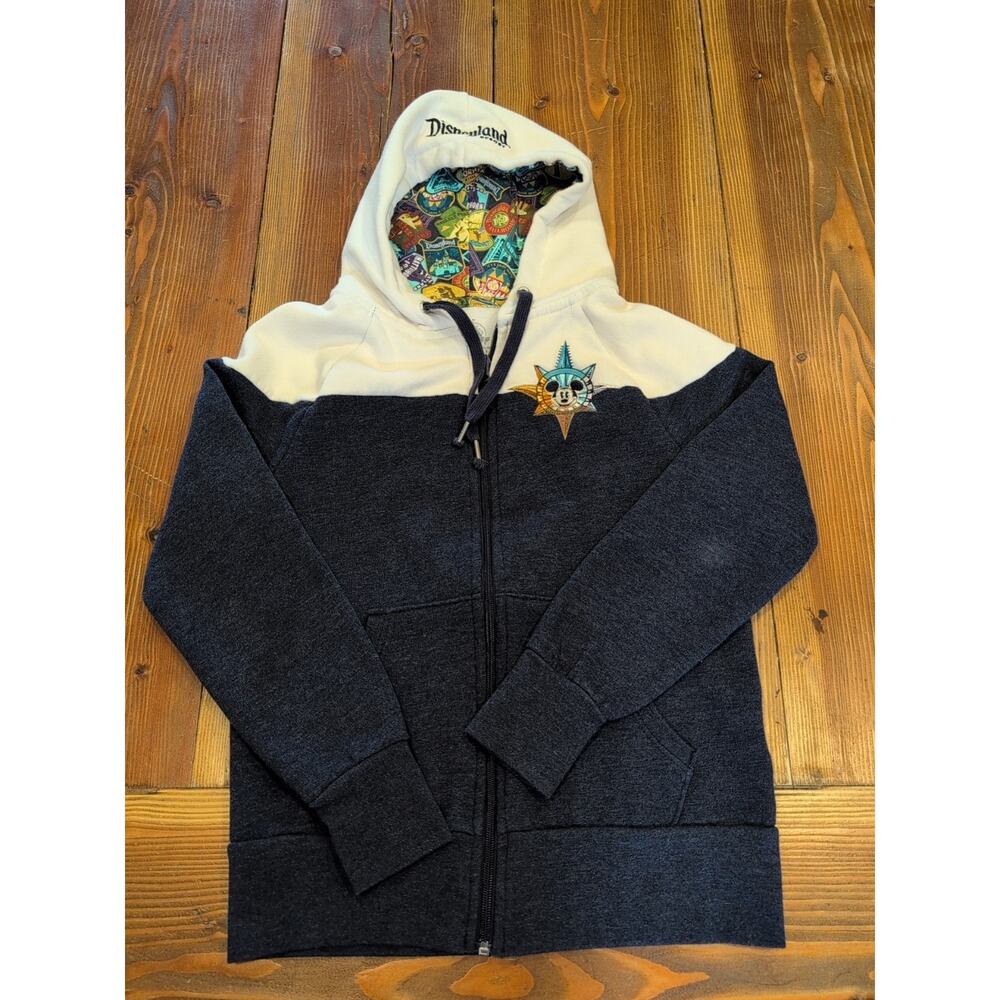 Mickey Mouse Disneyland Resort Compass Full Zip Hoodie Adult XS Embroidered